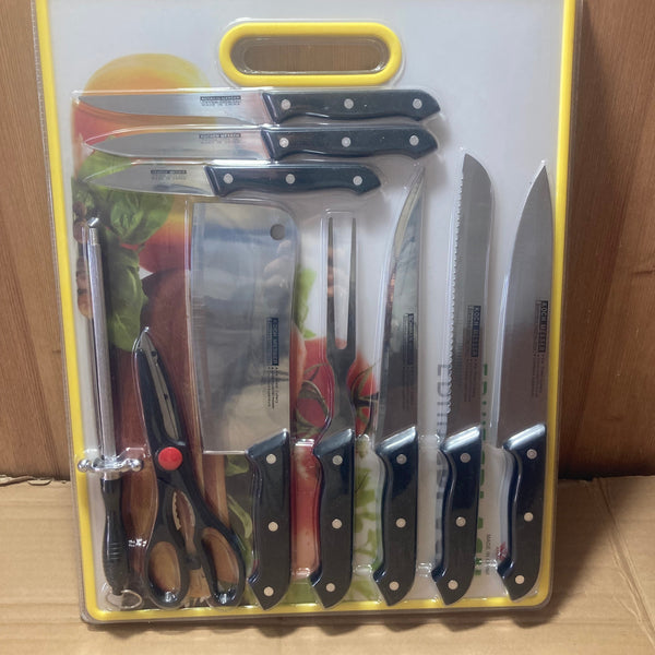 11PCs Knife Set With Cutting Board