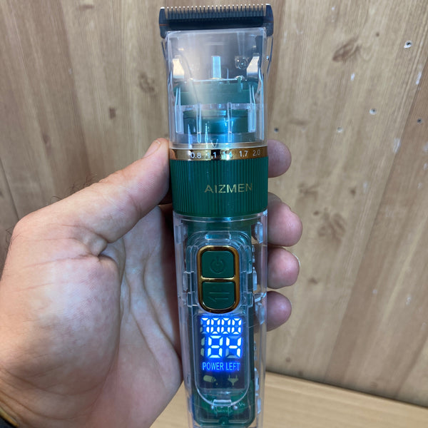 Lot Imported AIZMEN Transparent Digital Hair Clipper - Trimmer