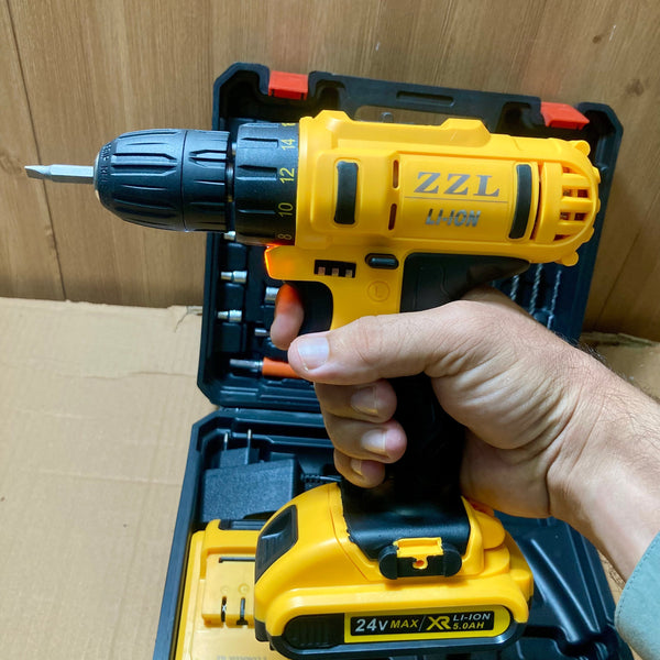 Lot imported ZZL Drill Kit Machine with 24V Double Batteries