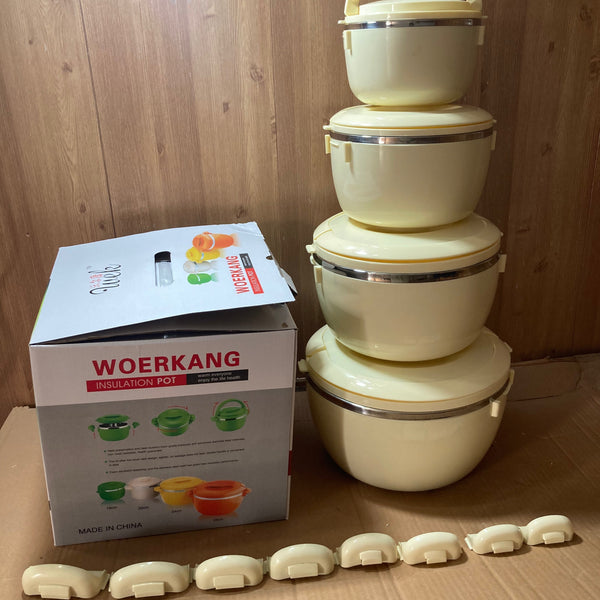 4PCs Insulated Hotpots Set