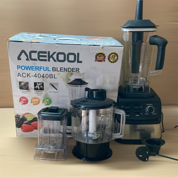 Lot Imported ACEKOOL 3-in-1 Powerful Blender ACK-4040BL