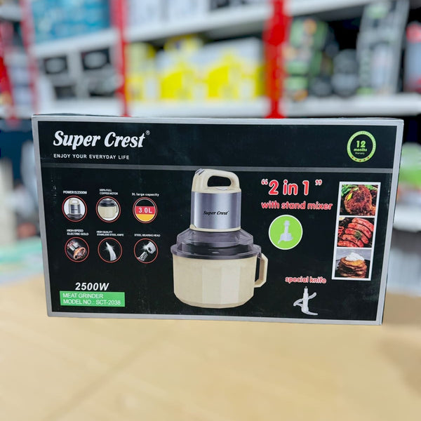 Germany Lot Imported Super Crest 2 in 1 Chopper & Stand Mixer
