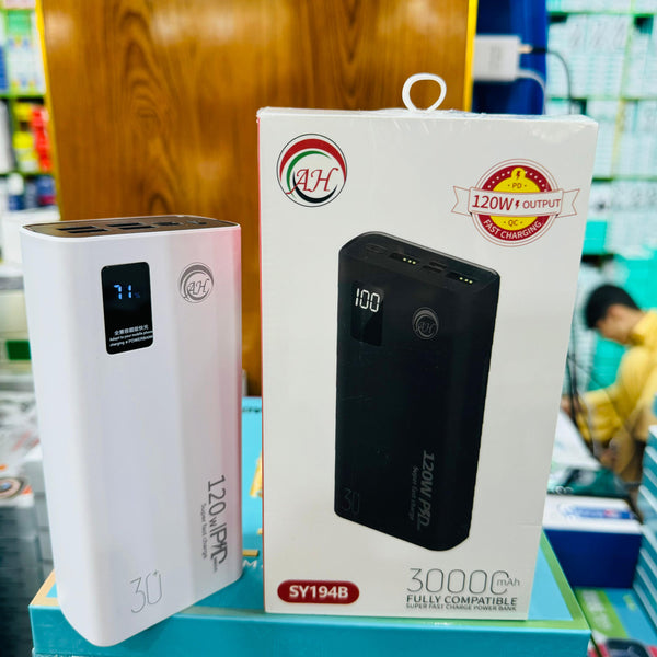 Lot Imported AH 120 watt Super Fast Charging Power Bank 30,000mAh