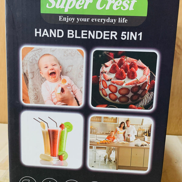 Germany Lot Imported Super Crest 5-in-1 Hand Blender Set SCT-7008