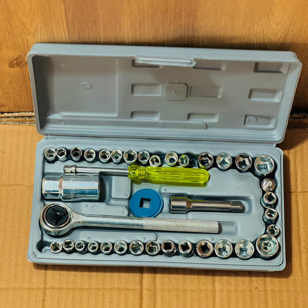 Aiwa Multi Purpose Combination Socket Tool Set (40 Pieces)