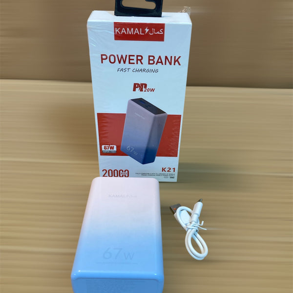 Kamal Fast Charging Compact Power Bank 20,000mAh K21