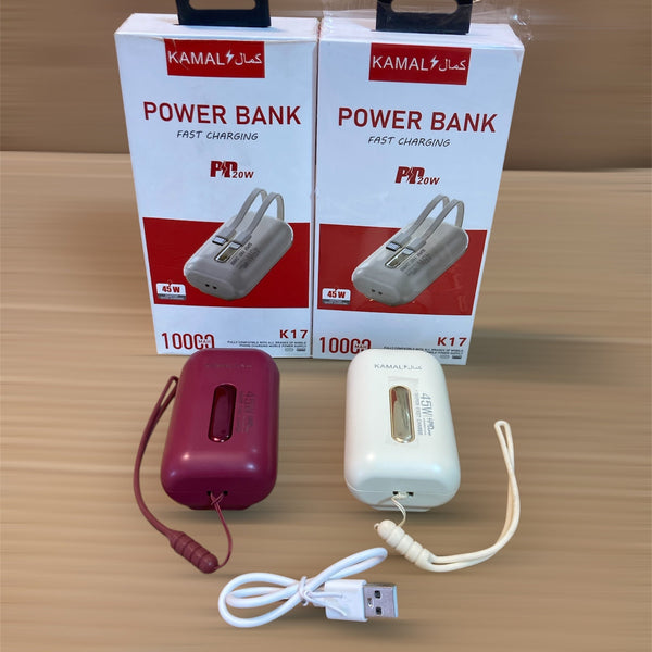 Kamal 10,000 mAh Mini Size Fast Power Bank K17