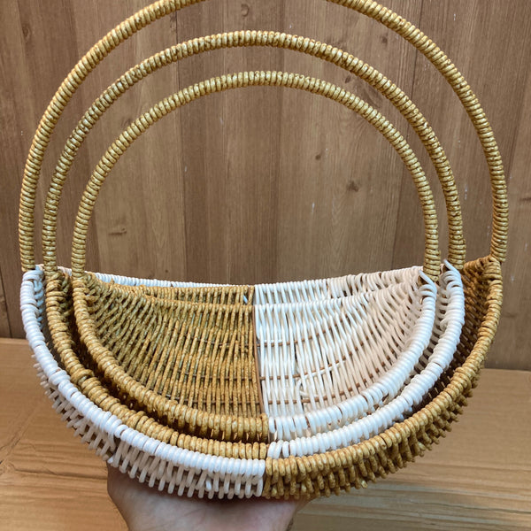 3PCs Fruit Basket with Handle