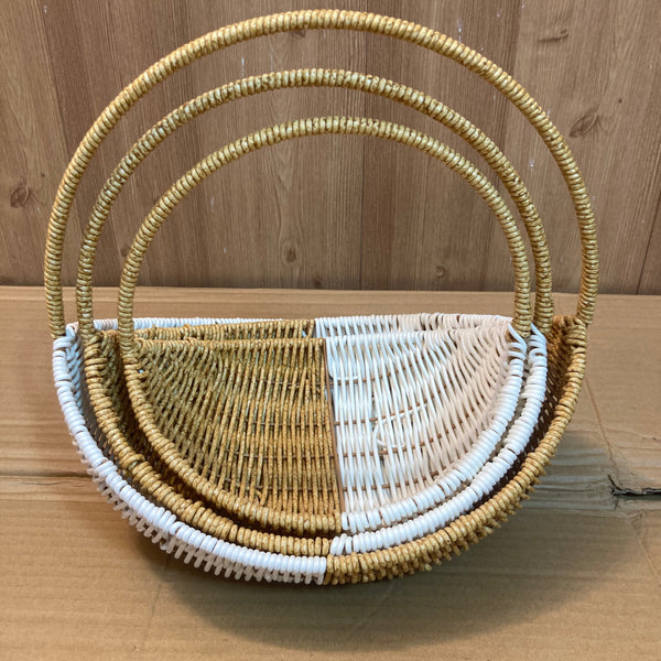 3PCs Fruit Basket with Handle