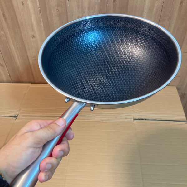 Double Laser Crafted HoneyComb Deep Pan Without Lid 34cm