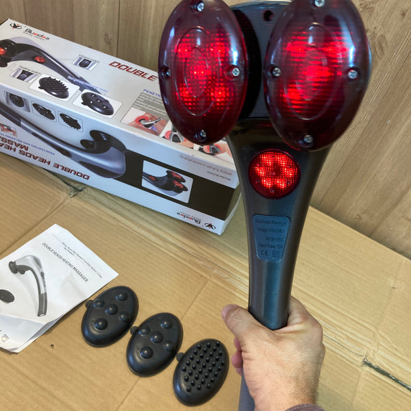 Blue Idea Full Body Handheld Powerful Double Head Massager