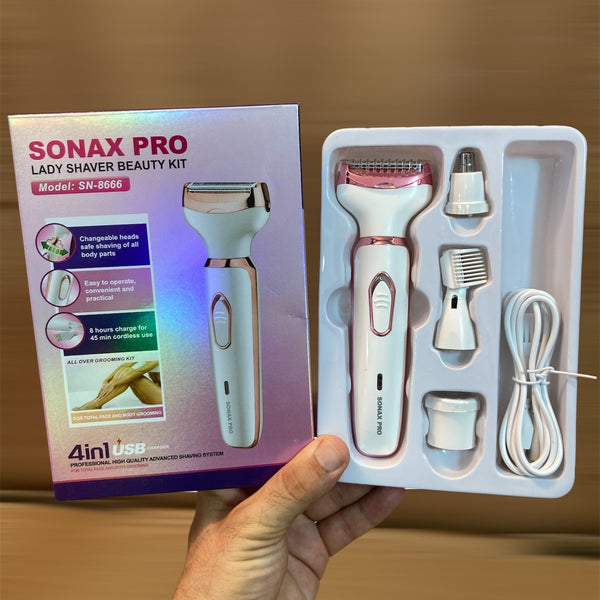 Sonax Pro 4 in 1 Ladies Shaver Beauty Kit SN-8666