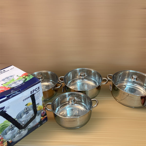 BergHome 8PCs Stainless Steel Cookware Set
