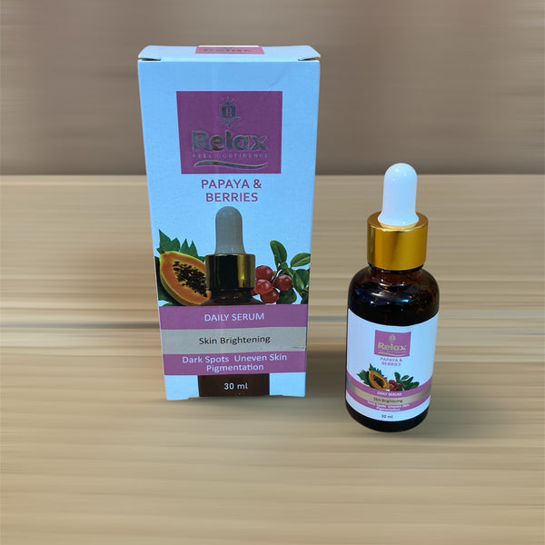 Relax Papaya & Berries Face Serum 30ml - Imported