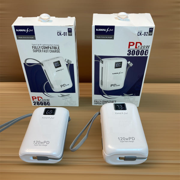 Kamal Ultra Compact Fast Charging Power Bank 120W
