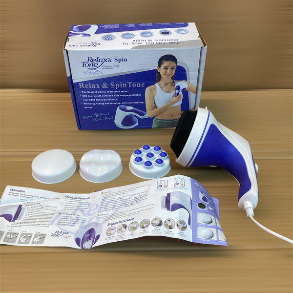 Relax & Spin Tone 5 Heads Full Body Electric Massager