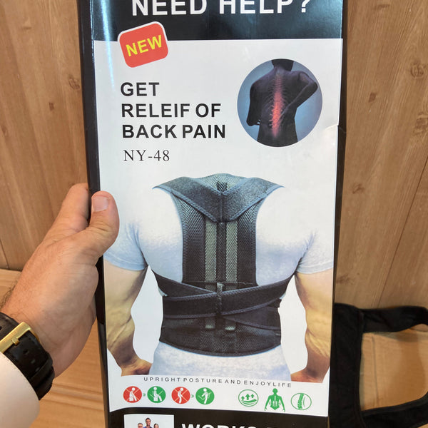 Adjustable Back & Spine Support For Pain Relief | Shoulder & Backbone Support Belt