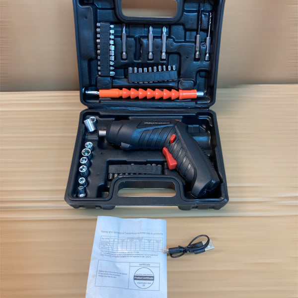 47PCs Multifunctional Rechargeable Screwdriver Drill