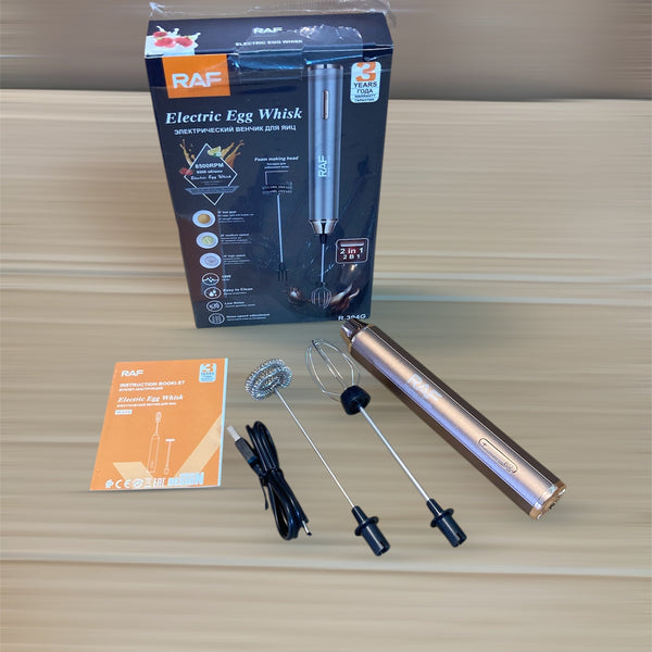 RAF Rechargeable 2-in-1 Egg Beater & Coffee Frother R394G