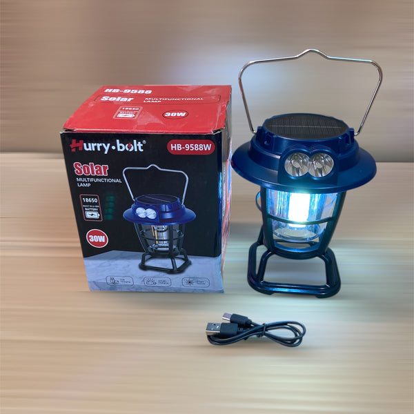 Hurry Bolt Solar Rechargeable Camping Lamp Light