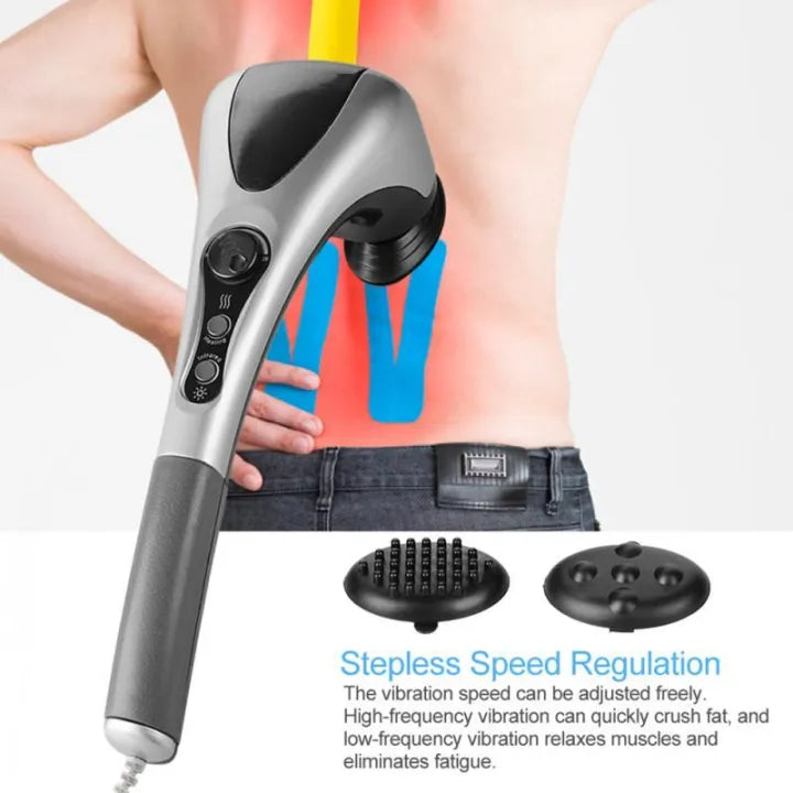 Blue Idea Full Body Handheld Powerful Double Head Massager