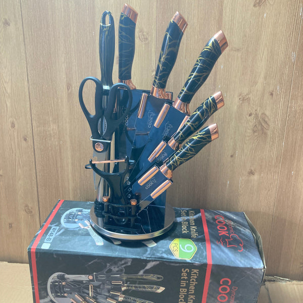 Imported Dynamic Cook Knife Set 9PCs