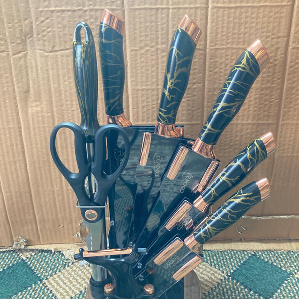Imported Dynamic Cook Knife Set 9PCs