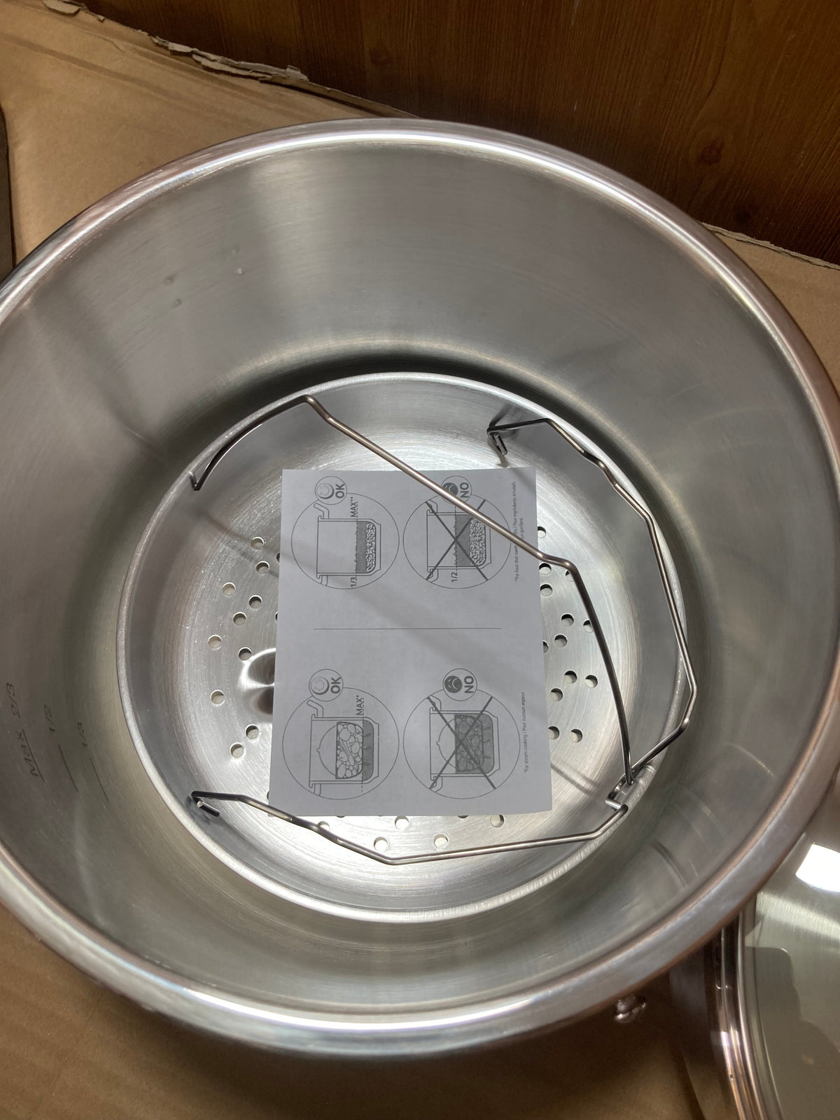 Lot Imported Happy Unique 4+6L Stainless Steel Pressure Cooker With Steamer