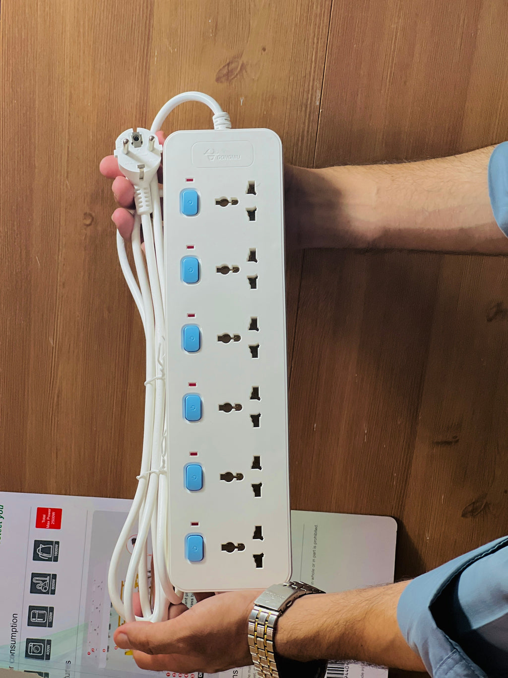 GongNiu 6 Socket Safety Extension