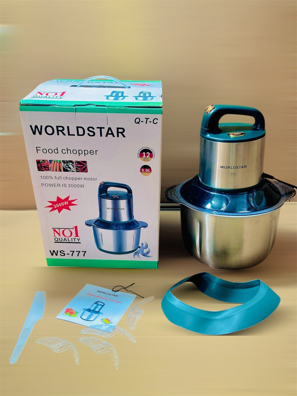 WorldStar 2000W Chopper with 5Ltr Capacity