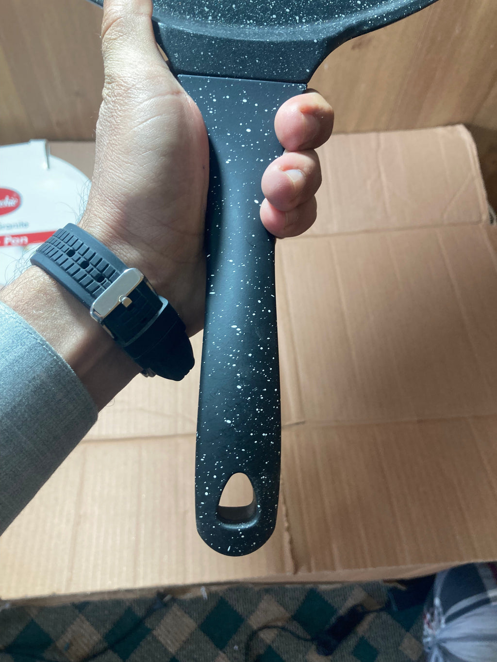 Lot Imported Single Handle Granite Coated Tawa 32cm