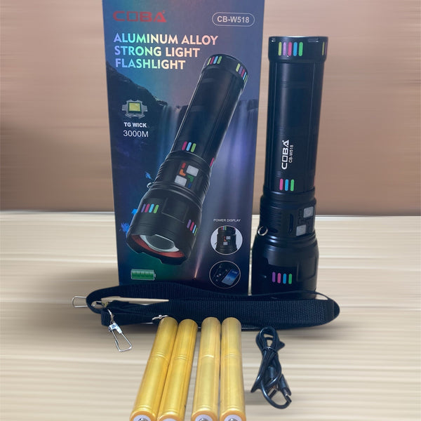 COBA Powerful Long Range Super Led Flashlight - Torch CB-W518