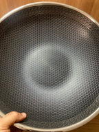 Lot Imported HoneyComb Laser Coated Wok/Kadai