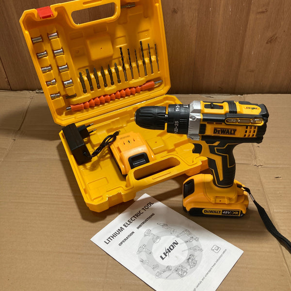 DEWALT 36V Rechargeable Drill Machine with Tool Kit