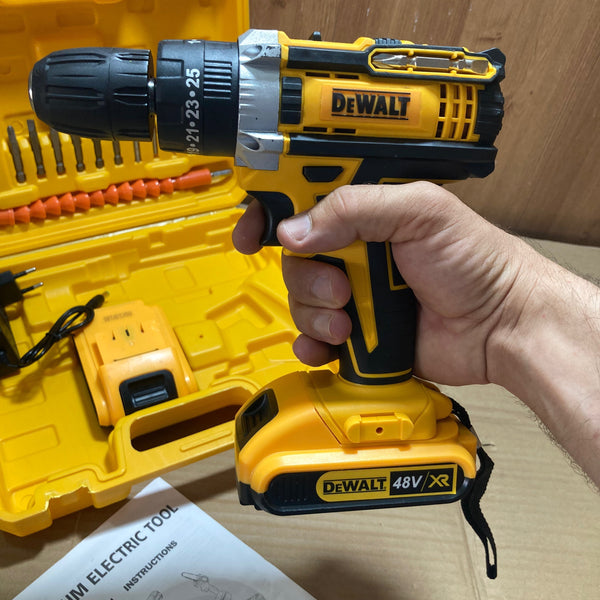 DEWALT 36V Rechargeable Drill Machine with Tool Kit