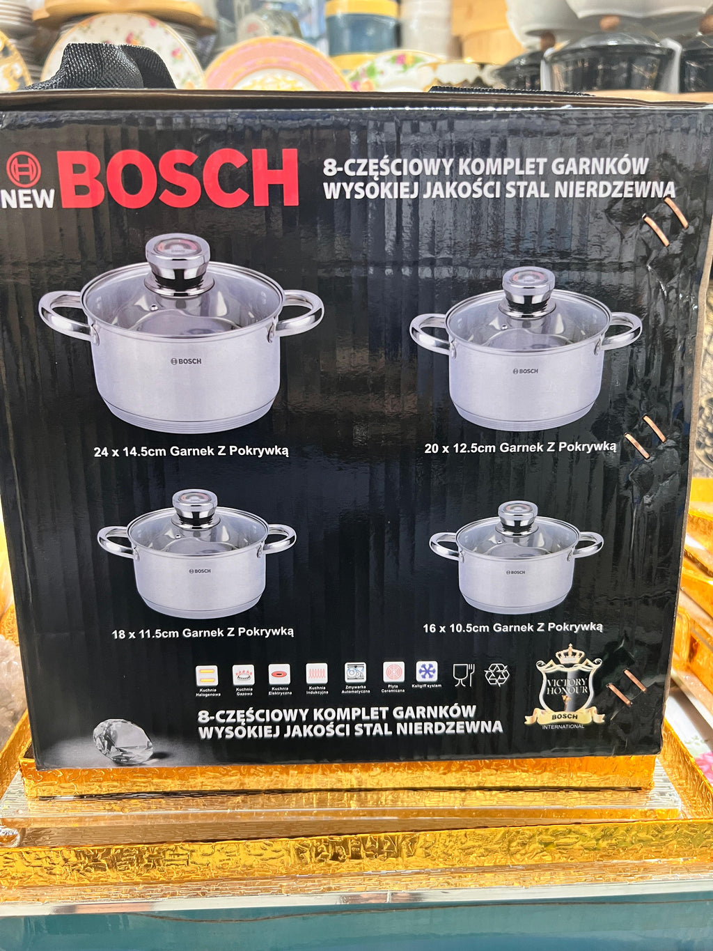 Lot Imported BOSCH Cookware Set 8PCs
