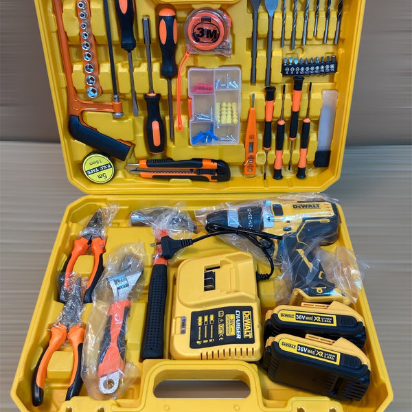 DeWALT Commercial Cordless Powerful Drill Machine 36V Double Batteries