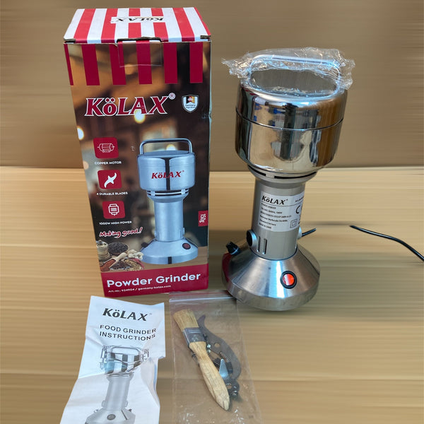 KoLAX Germany Stainless Steel Heavy Grain Mill Grinder 1000W