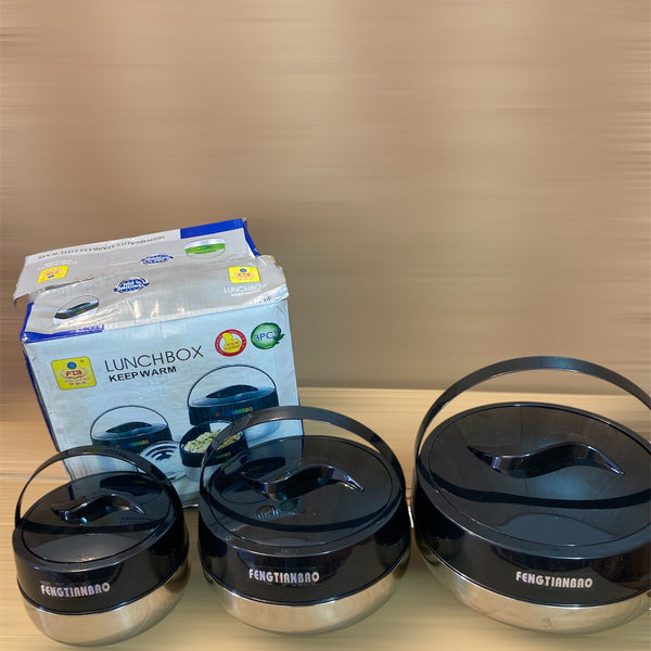 3PCs Insulated HotPot - Launch Box - Food Warmer Set