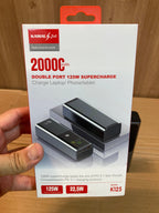 Kamal Square Shape 125W Super Fast Charging Lithium Power Bank 20,000 mAh - K125