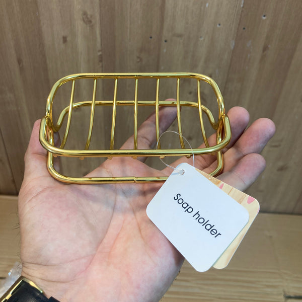 Stainless Steel Golden Soap Holder