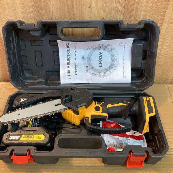 DeWALT Rechargeable Chainsaw with 36V Double Batteries