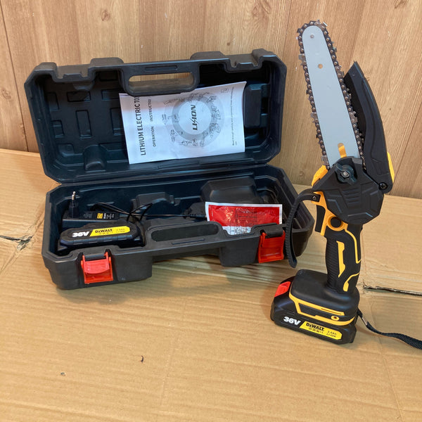 DeWALT Rechargeable Chainsaw with 36V Double Batteries