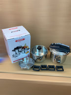 Italy Lot Imported Dessini 3-in-1 Pressure Cooker 5L+7L