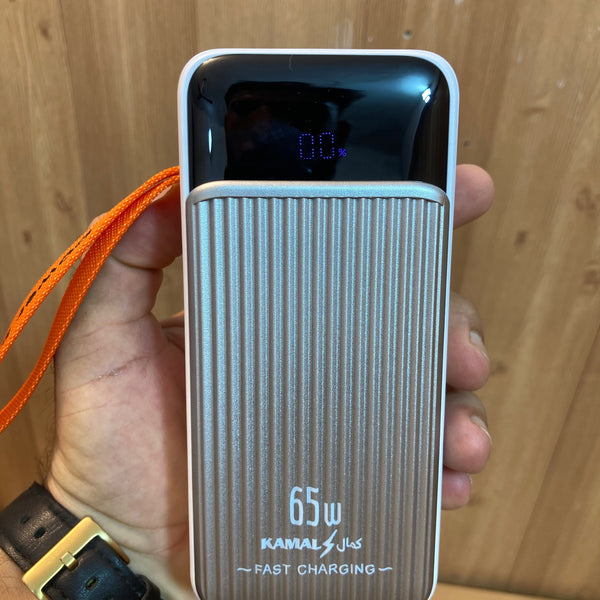 Kamal 65W Super Fast 2Built-in Cables Charging Power Bank 30,000mAh KPB-034