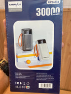 Kamal 65W Super Fast 2Built-in Cables Charging Power Bank 30,000mAh KPB-034