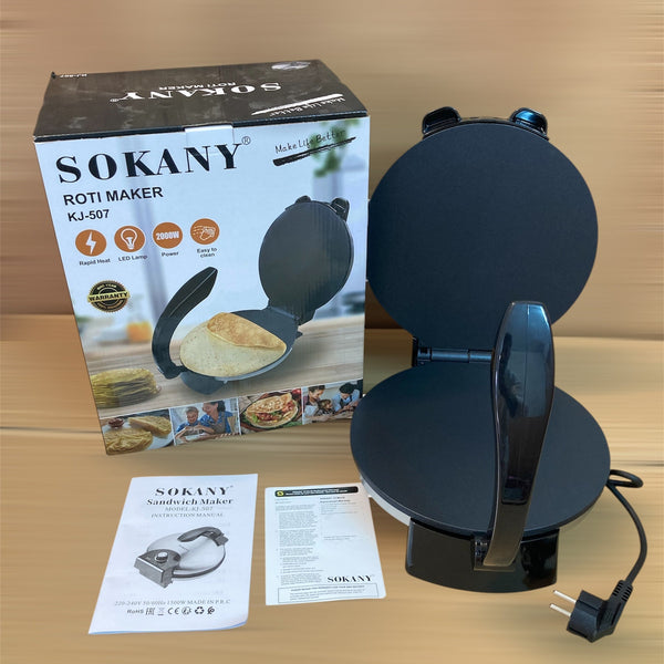 SOKANY Heavy Duty Non-Stick Electric Roti Maker 2000W