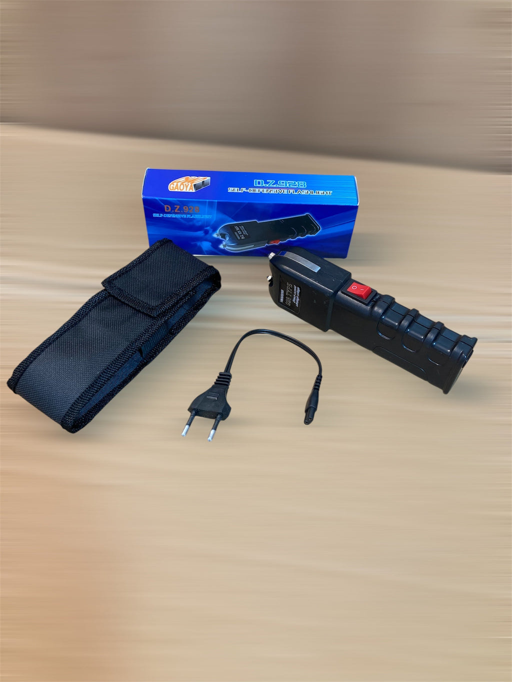 Self-Defensive Stun Gun with Flashlight – 928 Type – 12000k Volt
