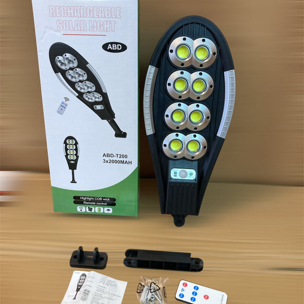Solar Sensor Street Security Light 3 Modes Remote Control