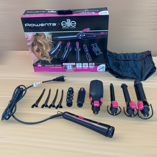 Lot Imported Rowenta 14 in 1 Powerful Hair Styler Set